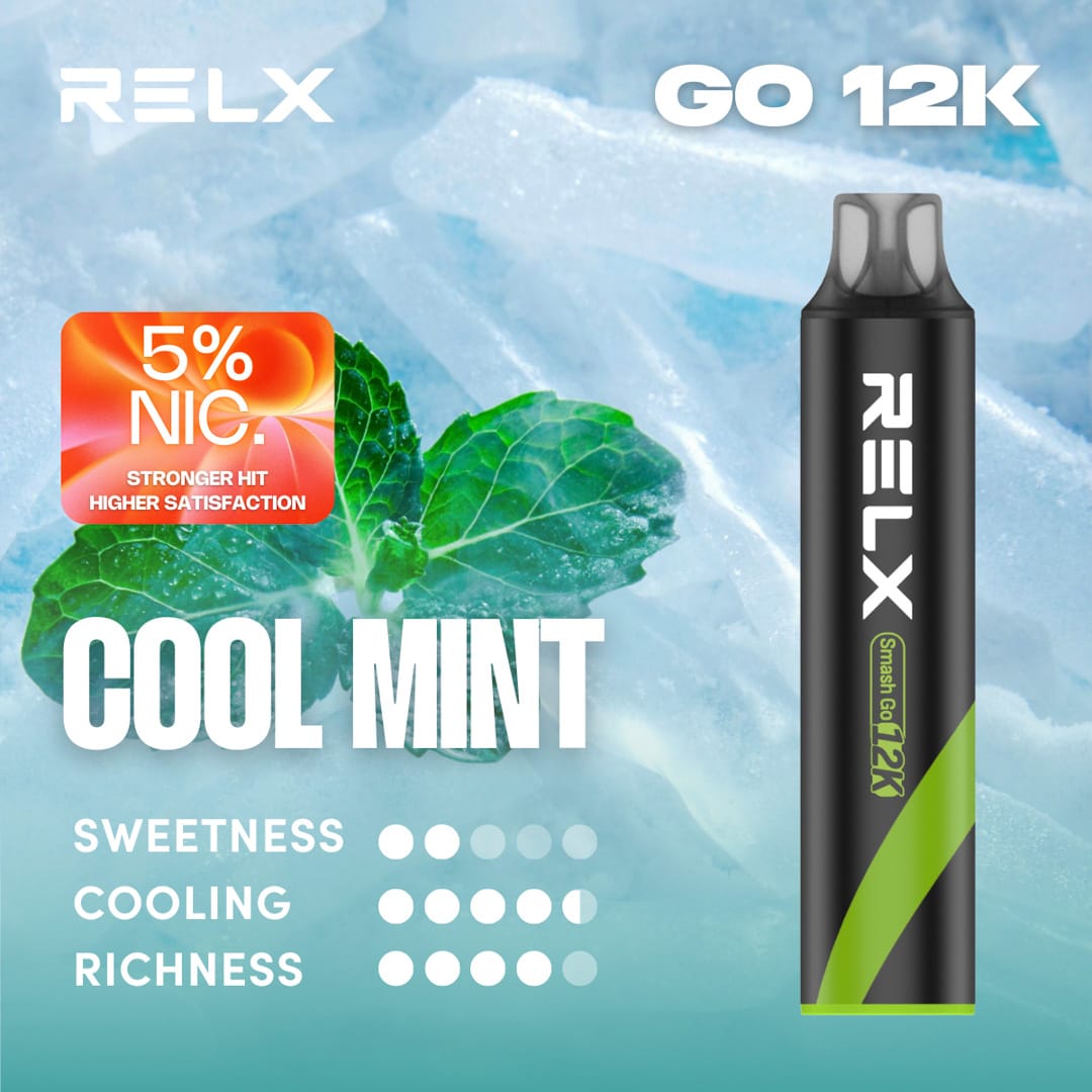 2026 旗艦電子煙終極評測：RELX GO 12K（12000口）涼薄荷（COOL MINT）風味全面深度解析與完整選購指南