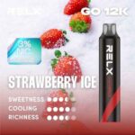 尋找RELX悅刻GO 12K冰鎮草莓風味？小七糖果屋提供12000口一次性電子煙現貨，解析頂級鮮紅草莓爆汁多汁體感與12W恆壓硬體技術。